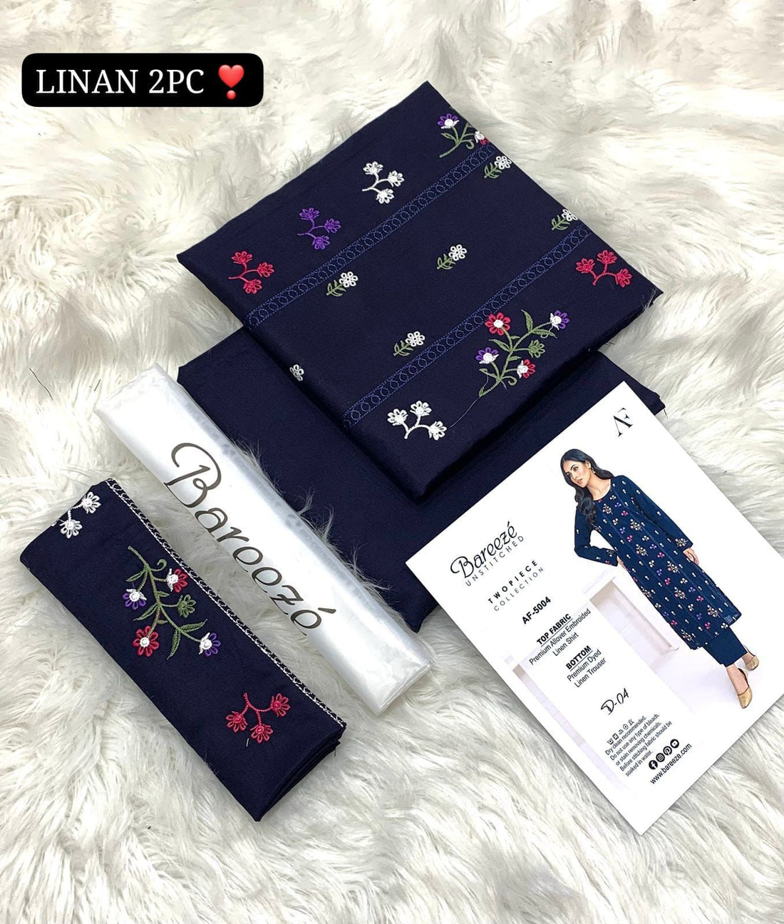 BAREEZE 2PC Embroidered LiNen ✨