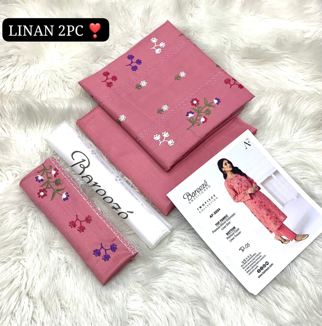 BAREEZE 2PC Embroidered LiNen ✨
