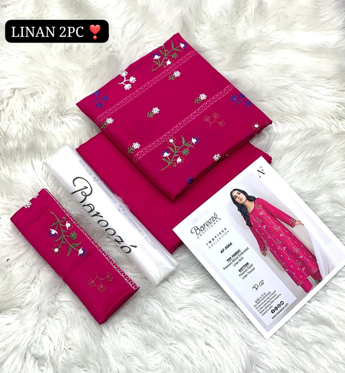 BAREEZE 2PC Embroidered LiNen ✨